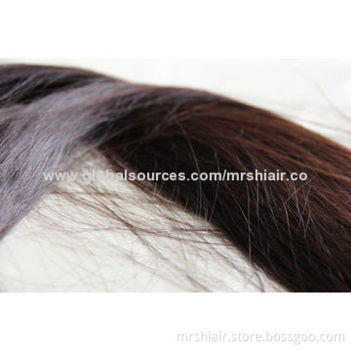 20" Dark Brown Straight Nano Ring Hair
